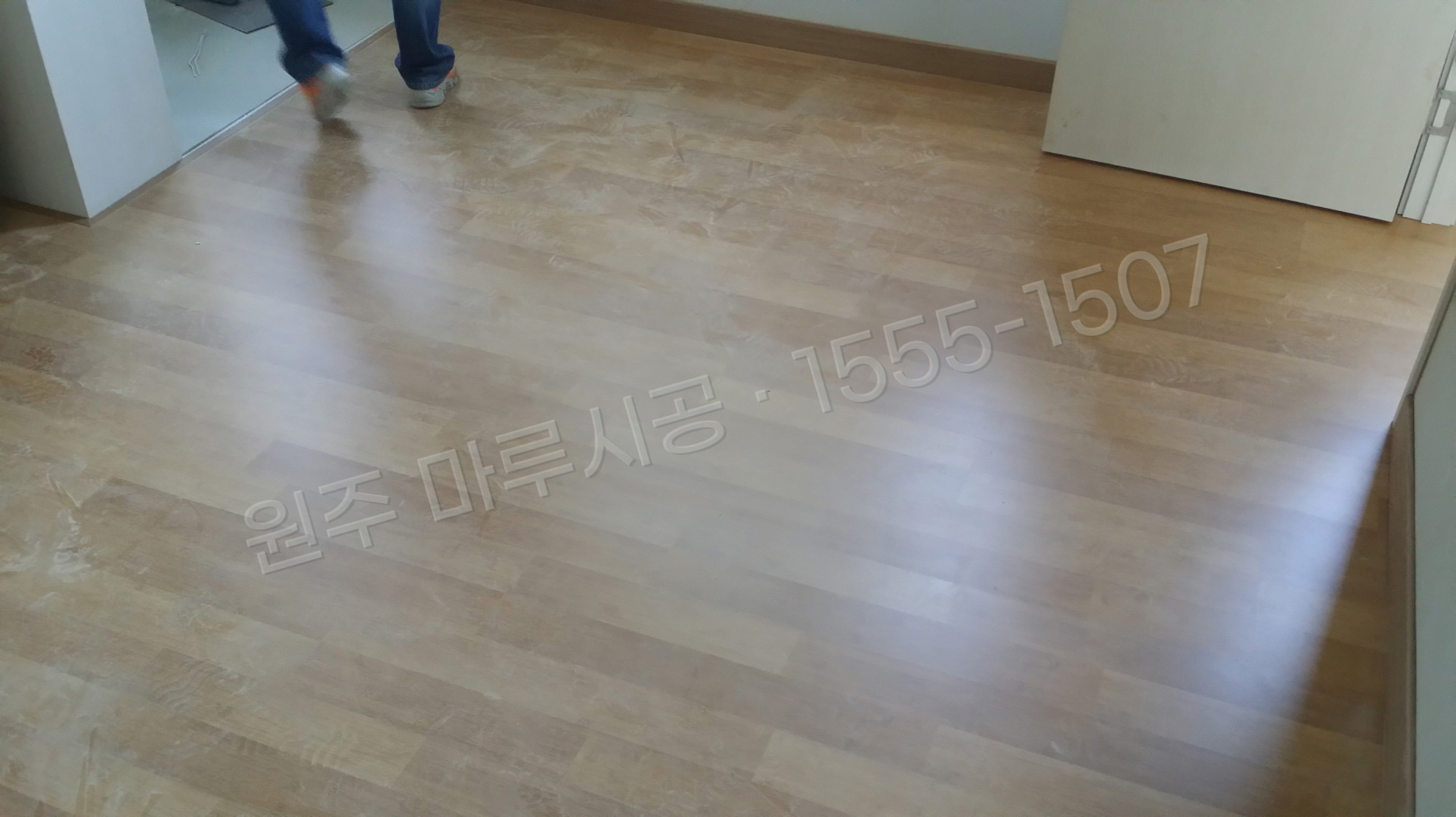 원주 무실동 마루 시공 동화 클릭S 아카시아1 강화마루 시공 후