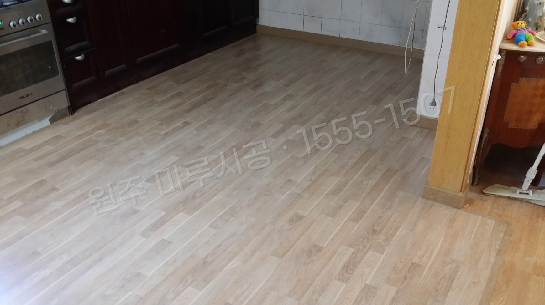 원주 행구동 마루 시공 동화 클릭 스위트오크 강화마루 시공 후