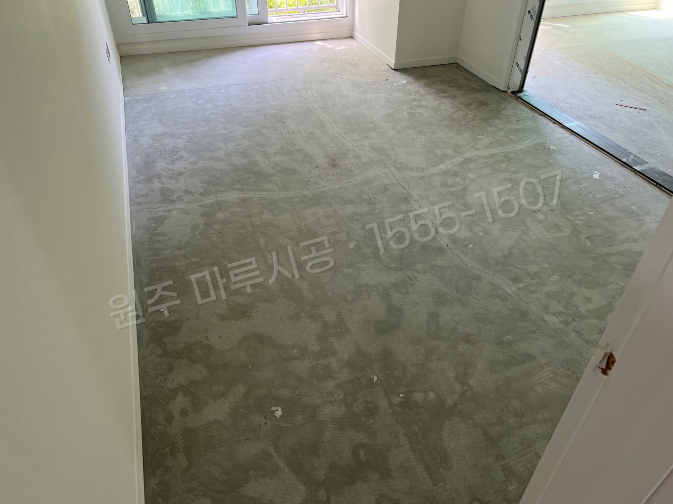 원주 우산동 마루 시공 스타 하이마루 워시오크 강마루 시공 전