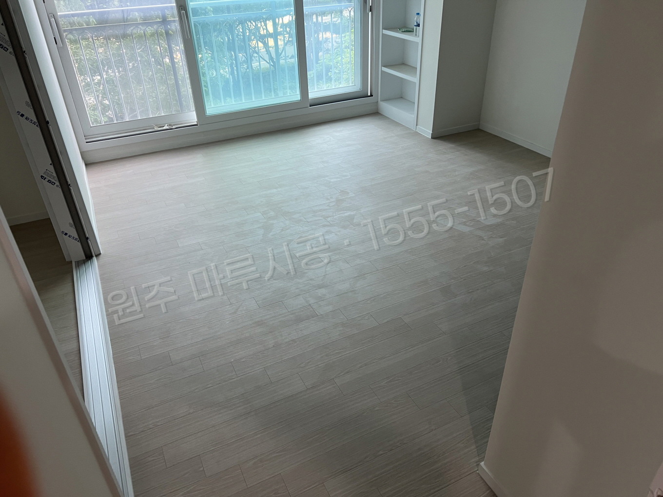 원주 우산동 마루 시공 스타 하이마루 워시오크 강마루 시공 후