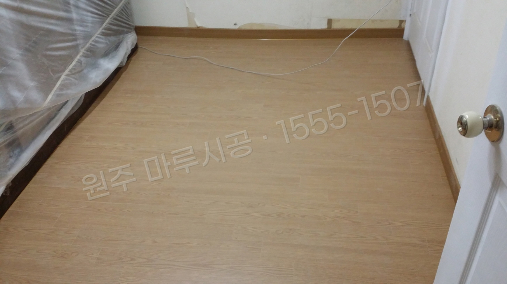 원주 반곡관설동 마루 시공 한솔 원목마루 내츄럴오크 시공 후