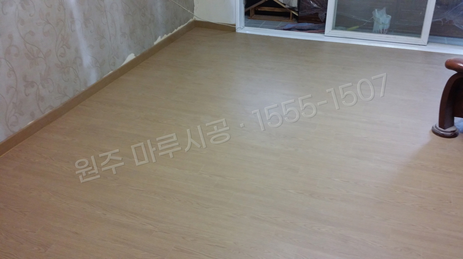 원주 반곡관설동 마루 시공 한솔 원목마루 내츄럴오크 시공 후